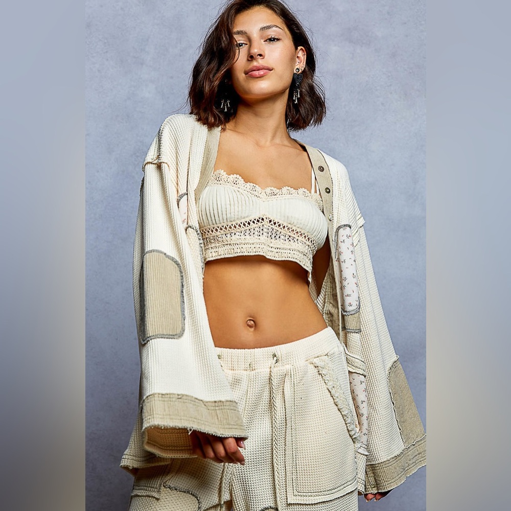 P48 New Pol Cream Patchwork Lounge Set - image 6